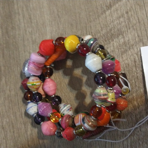NWT Kazyuri Handmade Kenya Beaded Stack Bracelet - Picture 3 of 6